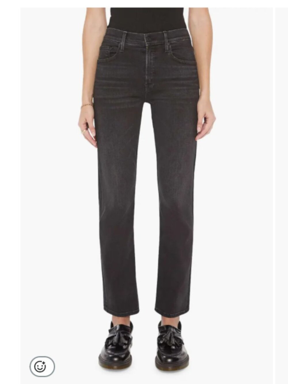 MOTHER The Smarty Pants Hover Straight Leg Jeans in Vroom 29